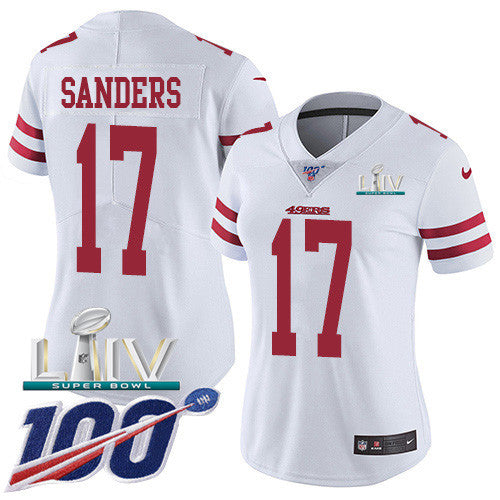 Emmanuel Sanders San Francisco 49ers white Vapor jersey