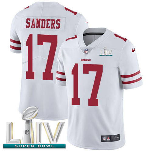 Emmanuel Sanders San Francisco 49ers white Vapor jersey