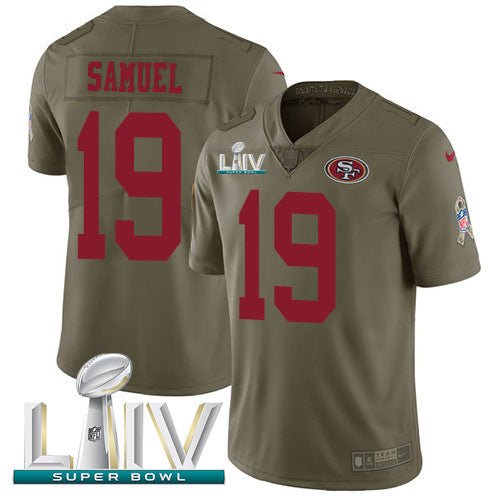 Deebo Samuel San Francisco 49ers olive Salute To Service jersey