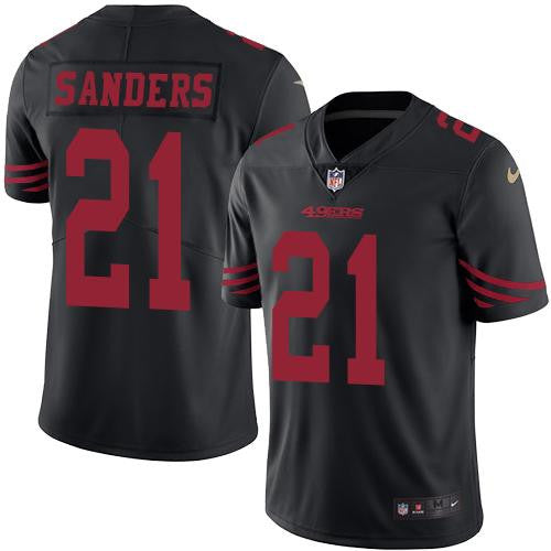 Deion Sanders San Francisco 49ers black Limited jersey