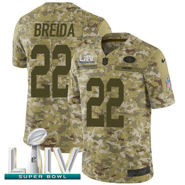 Matt Breida San Francisco 49ers camo Salute To Service jersey
