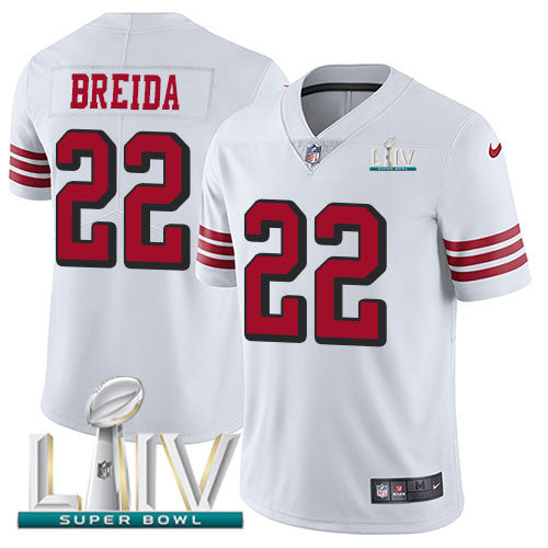 Matt Breida San Francisco 49ers white Vapor jersey