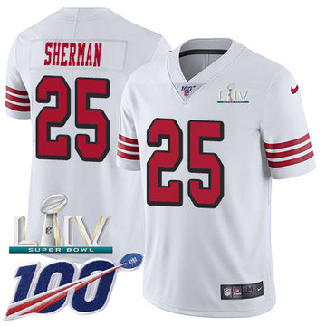 Richard Sherman San Francisco 49ers white Limited jersey