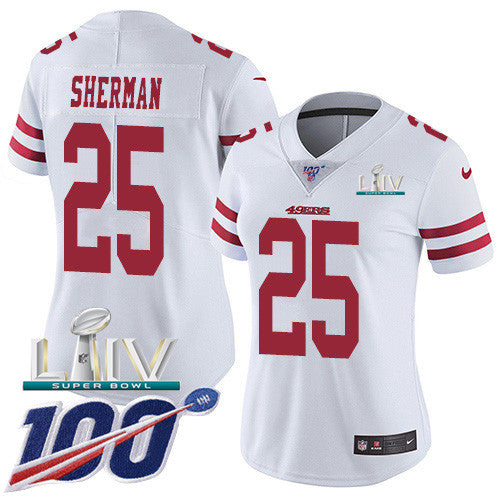 Richard Sherman San Francisco 49ers white Vapor jersey