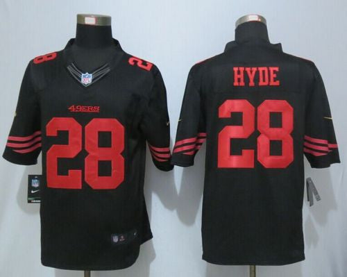Carlos Hyde San Francisco 49ers black Limited jersey