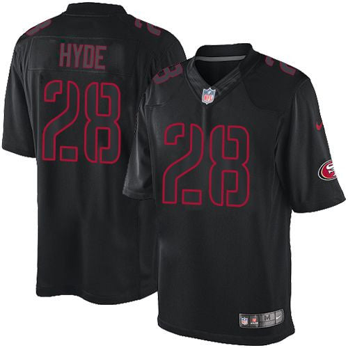 Carlos Hyde San Francisco 49ers black Limited jersey