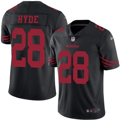Carlos Hyde San Francisco 49ers black Limited jersey