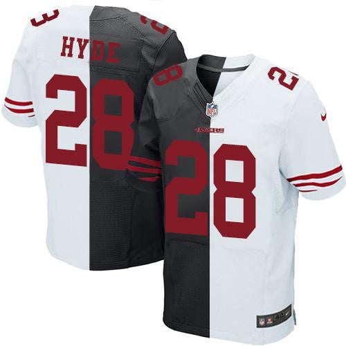 Carlos Hyde San Francisco 49ers black Elite jersey