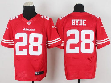 Carlos Hyde San Francisco 49ers red Elite jersey