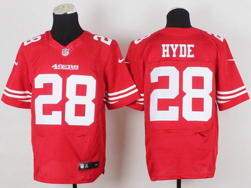 Carlos Hyde San Francisco 49ers red Elite jersey