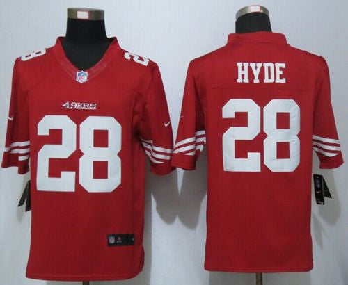 Carlos Hyde San Francisco 49ers red Limited jersey