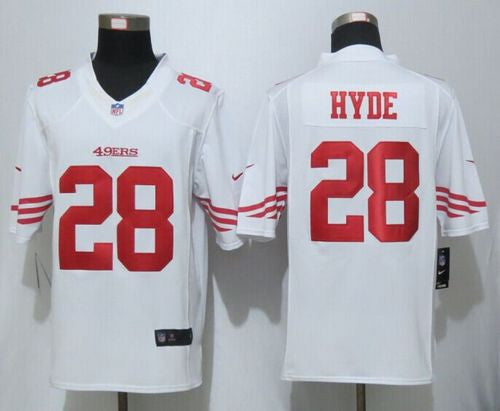 Carlos Hyde San Francisco 49ers white Limited jersey
