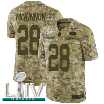 Jerick McKinnon San Francisco 49ers camo Salute To Service jersey