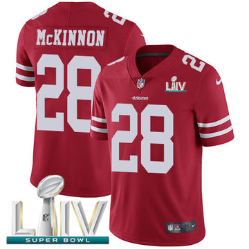 Jerick McKinnon San Francisco 49ers red Vapor jersey