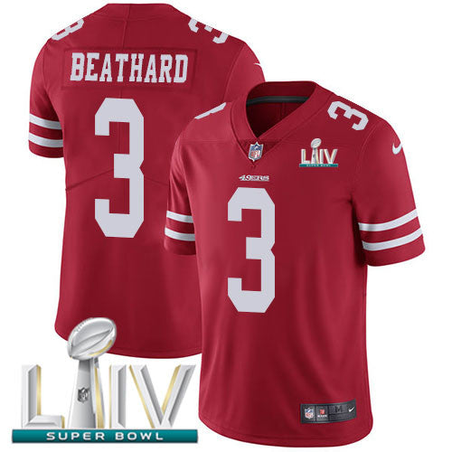 C.J. Beathard San Francisco 49ers red Vapor jersey
