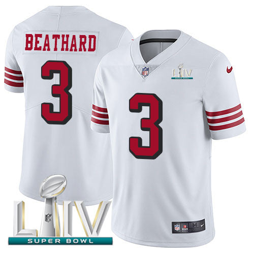 C.J. Beathard San Francisco 49ers white Vapor jersey
