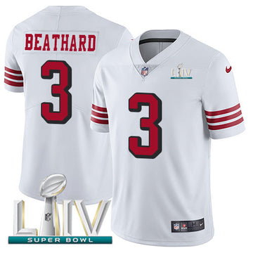 C.J. Beathard San Francisco 49ers white Vapor jersey