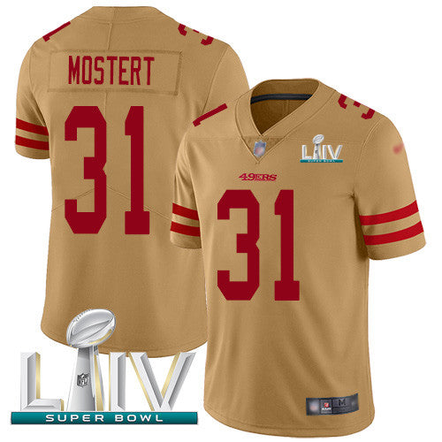 Raheem Mostert San Francisco 49ers gold Inverted Legend jersey