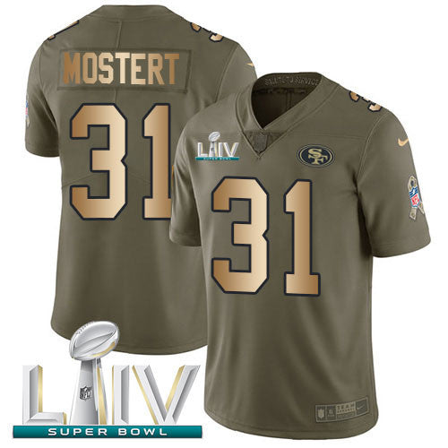 Raheem Mostert San Francisco 49ers olive Salute To Service jersey