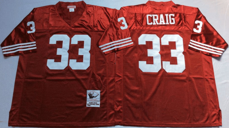 Roger Craig San Francisco 49ers red Throwback jersey
