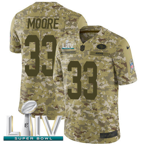 Tarvarius Moore San Francisco 49ers camo Salute To Service jersey