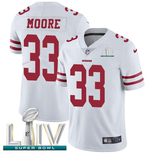 Tarvarius Moore San Francisco 49ers white Vapor jersey