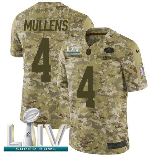 Nick Mullens San Francisco 49ers camo Salute To Service jersey