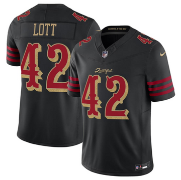 Ronnie Lott San Francisco 49ers black Vapor jersey