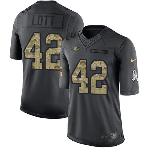 Ronnie Lott San Francisco 49ers black Salute To Service jersey