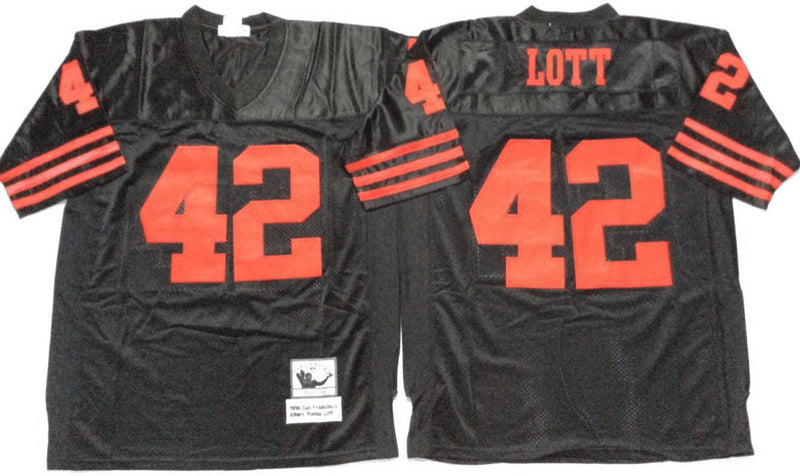 Ronnie Lott San Francisco 49ers black Throwback jersey