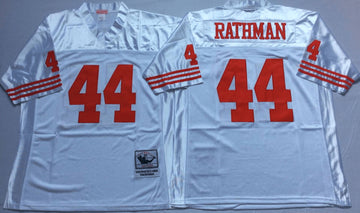 Tom Rathman San Francisco 49ers white Throwback jersey