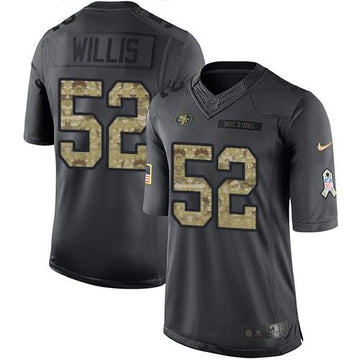 Patrick Willis San Francisco 49ers black Salute To Service jersey