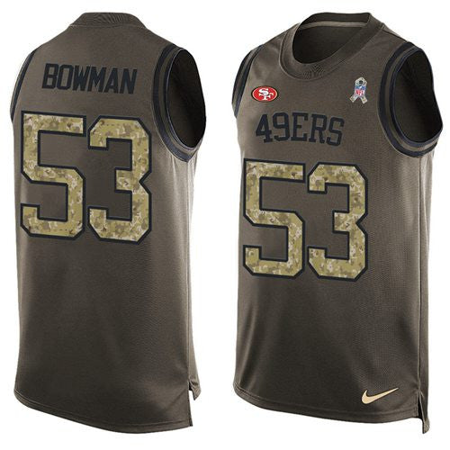 NaVorro Bowman San Francisco 49ers green Salute To Service jersey
