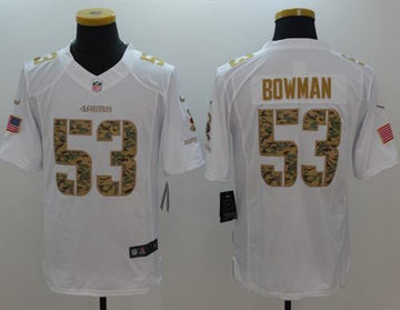 NaVorro Bowman San Francisco 49ers white Salute To Service jersey