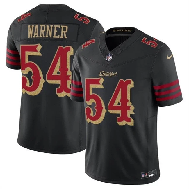 Fred Warner San Francisco 49ers black Vapor jersey