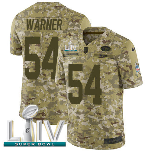Fred Warner San Francisco 49ers camo Salute To Service jersey