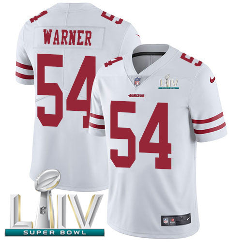 Fred Warner San Francisco 49ers white Vapor jersey