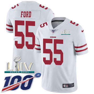 Dee Ford San Francisco 49ers white Vapor jersey