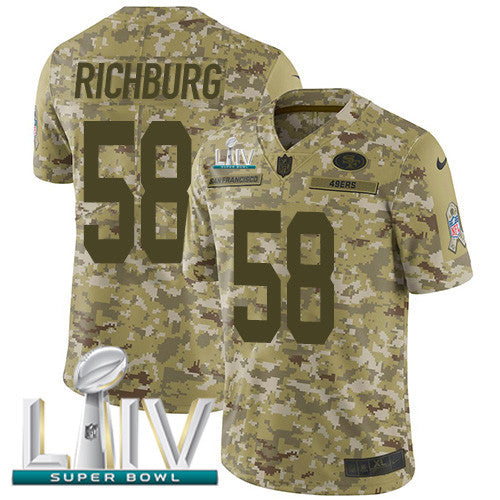 Weston Richburg San Francisco 49ers camo Salute To Service jersey