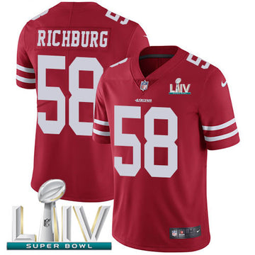 Weston Richburg San Francisco 49ers red Vapor jersey