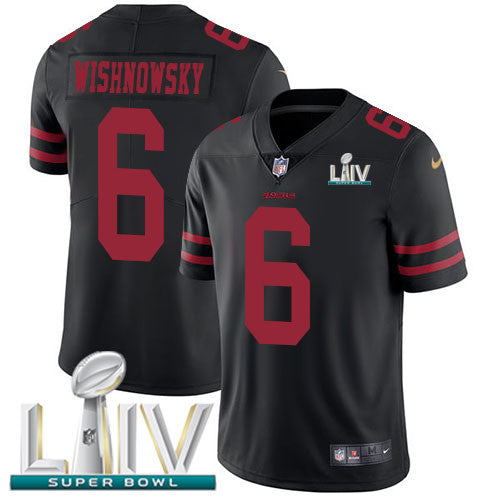 Mitch Wishnowsky San Francisco 49ers black Vapor jersey