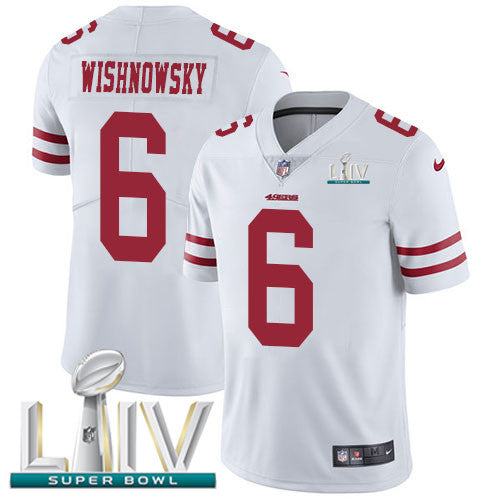 Mitch Wishnowsky San Francisco 49ers white Vapor jersey