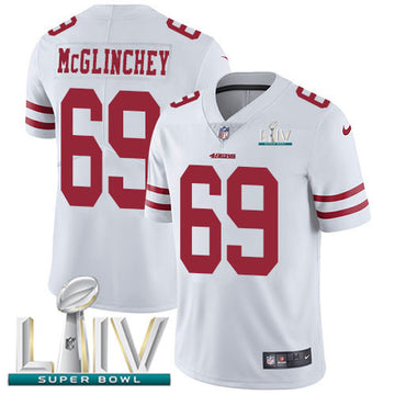 Mike McGlinchey San Francisco 49ers white Vapor jersey