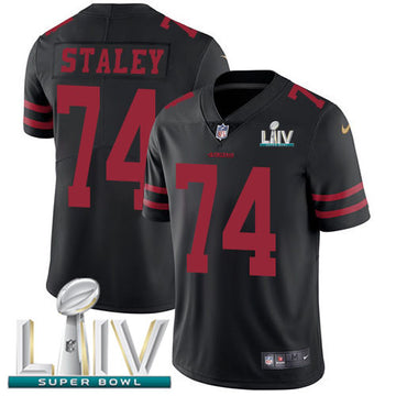 Joe Staley San Francisco 49ers black Vapor jersey