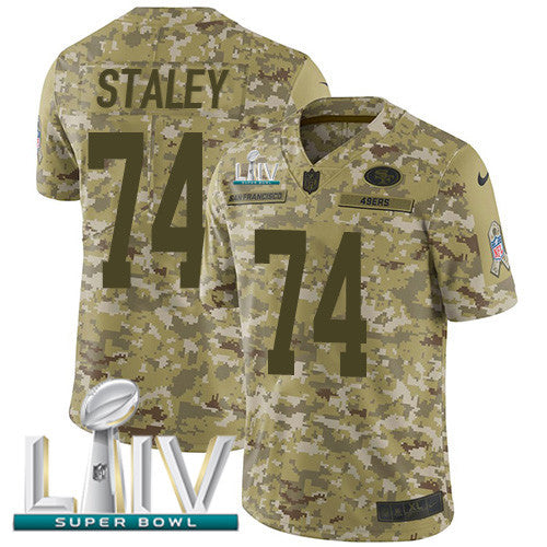 Joe Staley San Francisco 49ers camo Salute To Service jersey