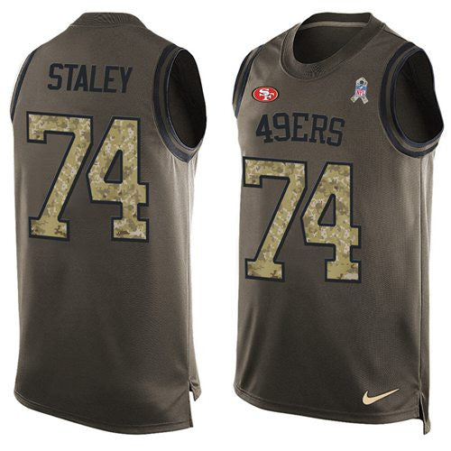 Joe Staley San Francisco 49ers green Salute To Service jersey