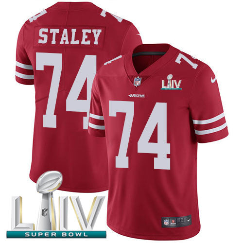 Joe Staley San Francisco 49ers red Vapor jersey
