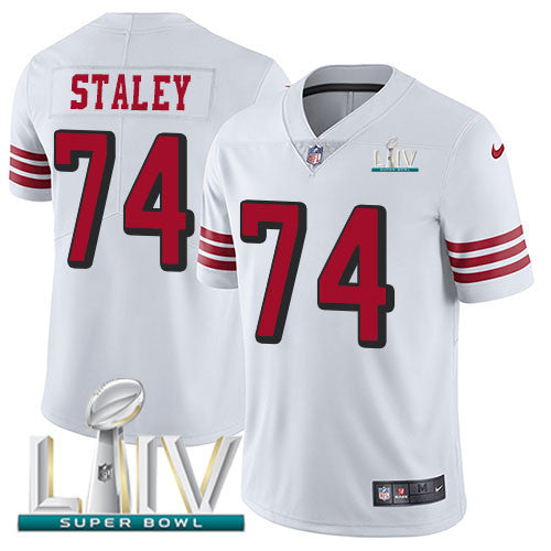 Joe Staley San Francisco 49ers white Vapor jersey