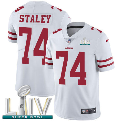 Joe Staley San Francisco 49ers white Vapor jersey