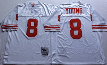 Steve Young San Francisco 49ers white Throwback jersey